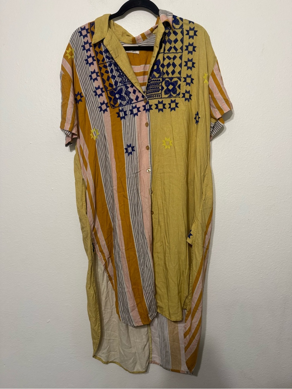 Urban Outfitters Shayla Embroidered Midi Dress Size Small